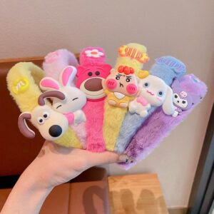 6 Pieces Cartoon plush Headbands - for Baby Girls